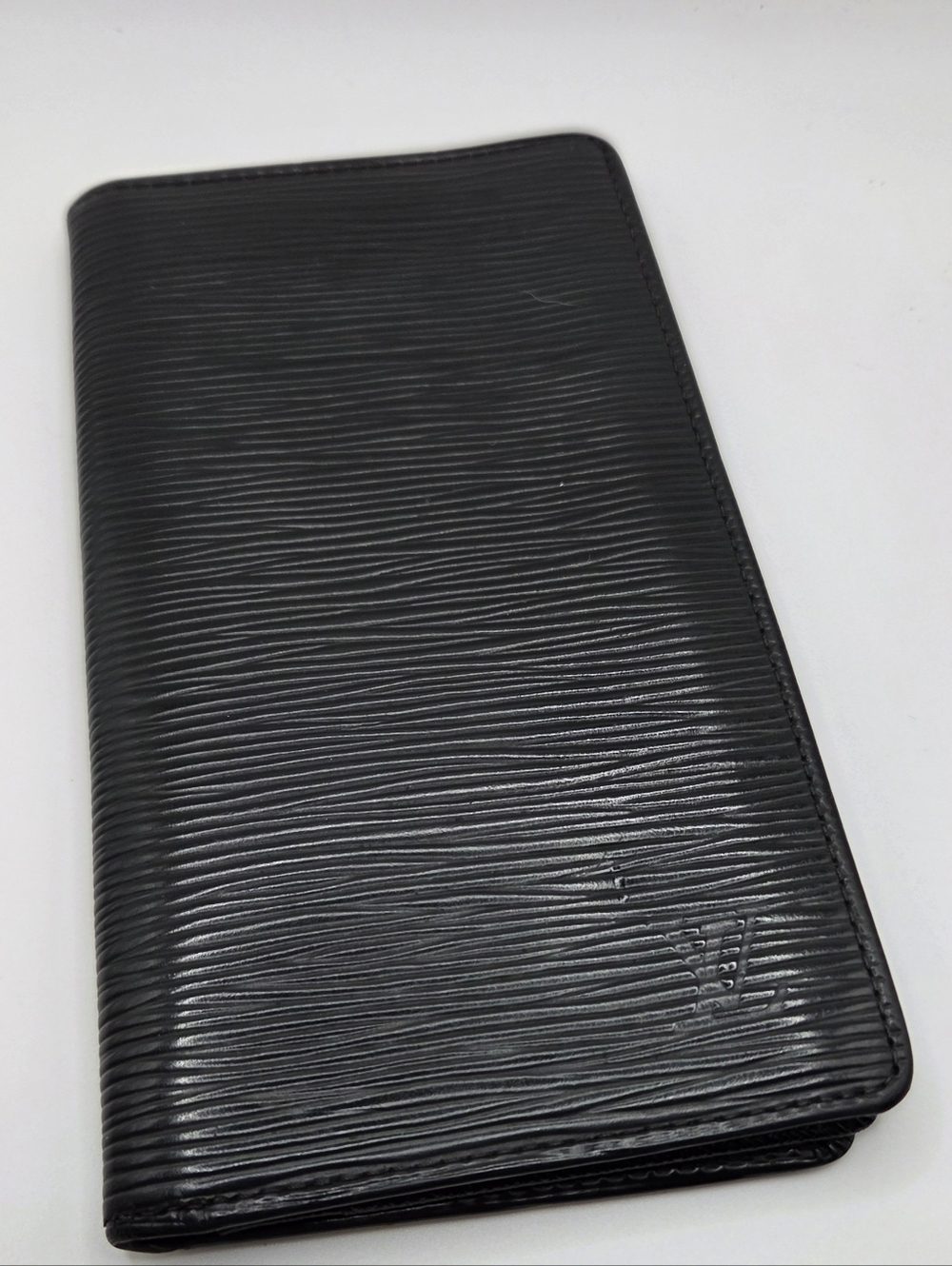 Louis Vuitton Black Textured Epi Leather Long Wallet
